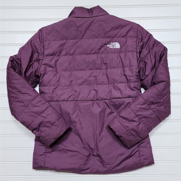 The North Face Girl's Mossbud Swirl Reversible Jacket - Picture 3 of 10
